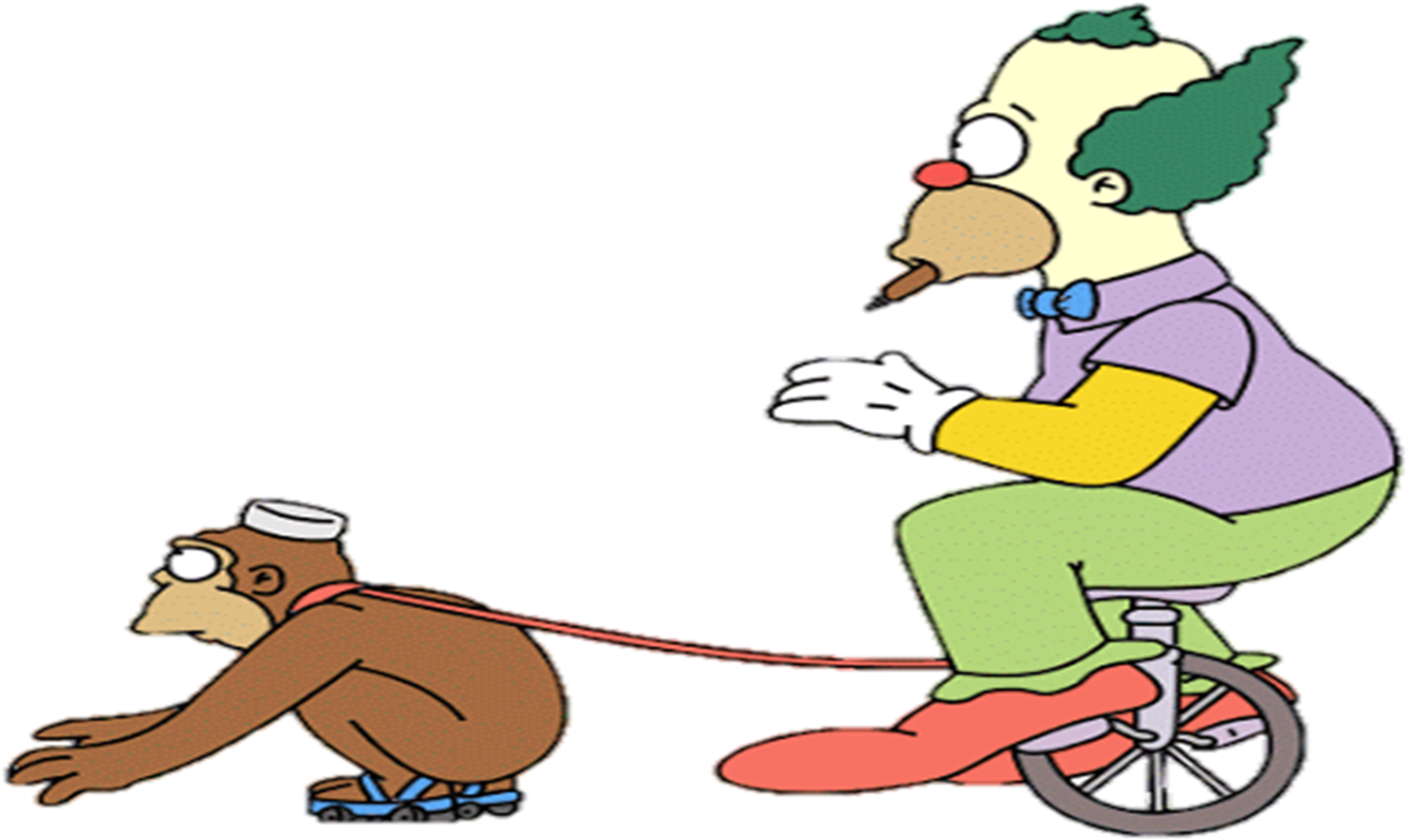 Krusty And Mr Teeny , Png Download - Krusty And Mr Teeny Clipart (1412x844), Png Download