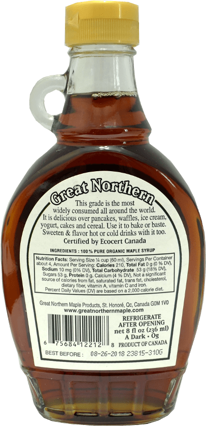 Great Northern Grade A Maple Syrup - Bottle Clipart (1200x960), Png Download