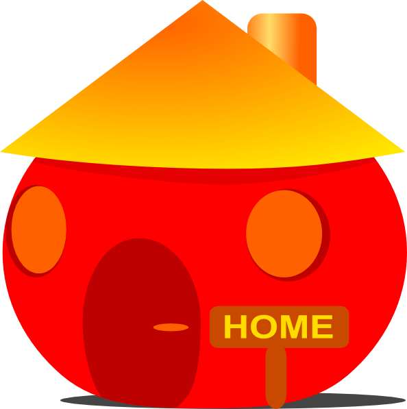Free Vector Home House Clip Art - Home Clip Art - Png Download (594x597), Png Download