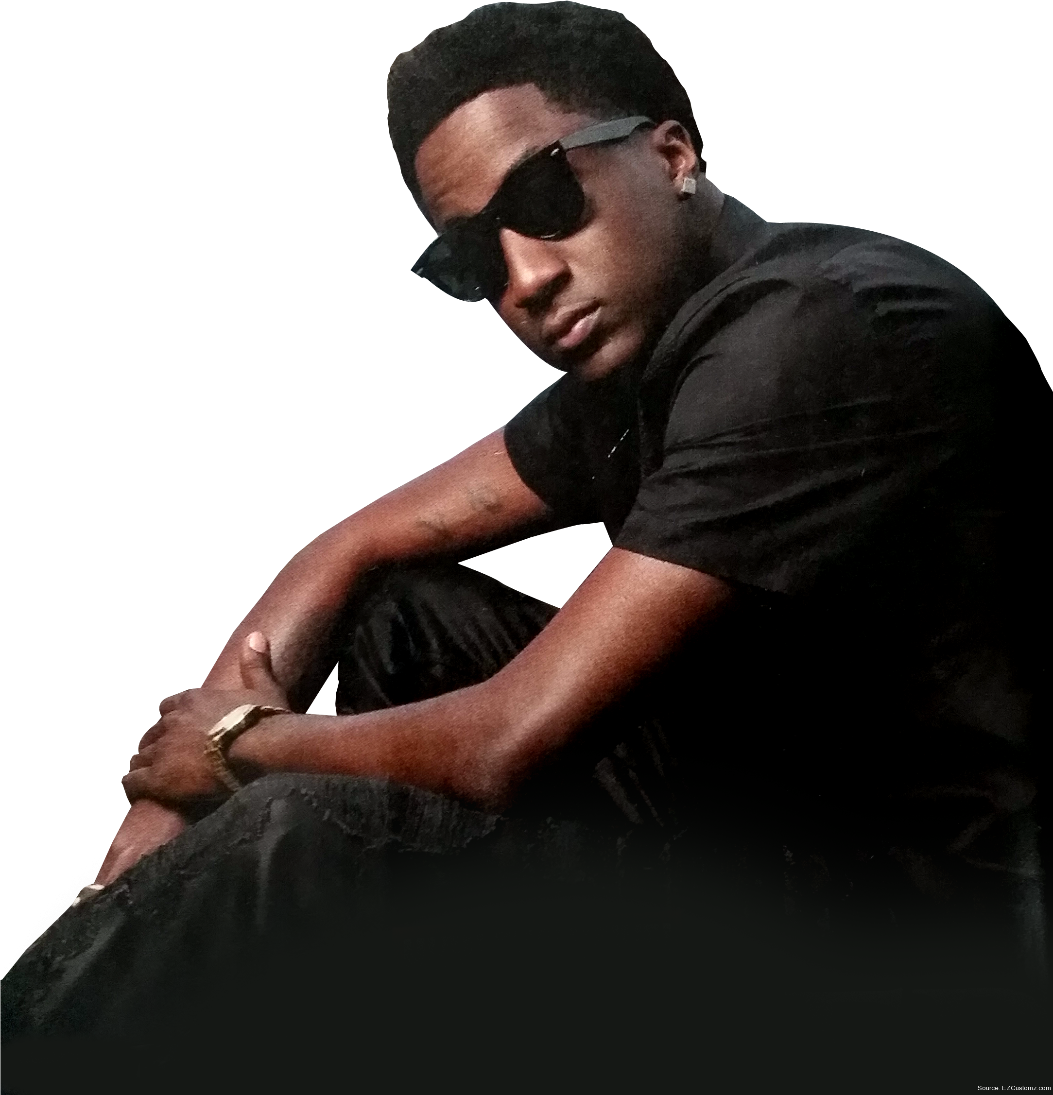 K Camp 2 - Sitting Clipart (2166x2304), Png Download