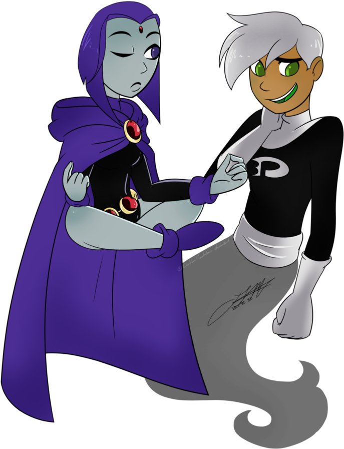 And Here's The Last Raven And Danny Picture I Found - Raven And Danny Phantom Fanfiction Clipart (816x979), Png Download
