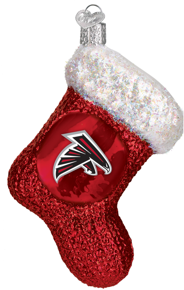 Atlanta Falcons Stocking Ornament - Ole Miss Christmas Clipart (609x957), Png Download