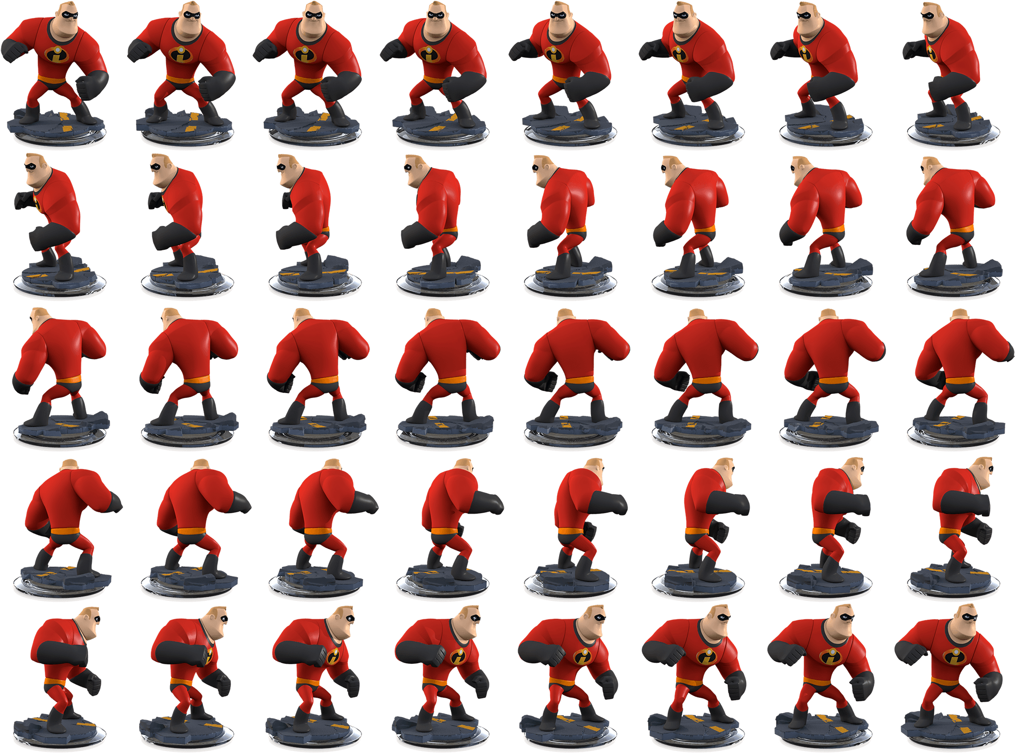 Mr Incredible Disney Infinity Png - Disney Infinity Figures Incredibles Clipart (2048x1509), Png Download