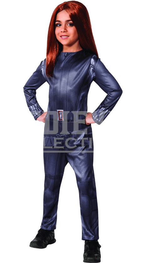 Girls Winter Soldier Black Widow Costume - Black Widow Costume Clipart (850x850), Png Download