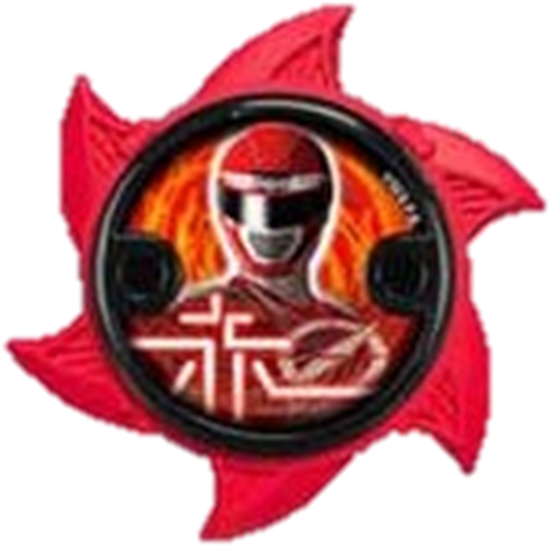 Red Overdrive Ninja Power Star - Draw Power Rangers Ninja Steel Stars Clipart (1080x1072), Png Download