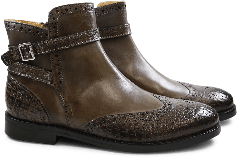 Amelie 11 Baby Croco Stone Crust Stone Strap Aztek - Motorcycle Boot Clipart (1024x1024), Png Download