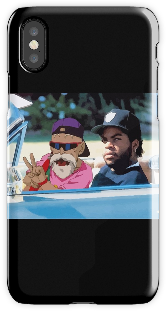 Ice Cube X Master Roshi Iphone X Snap Case - Roshi And Ice Cube Clipart (750x1000), Png Download