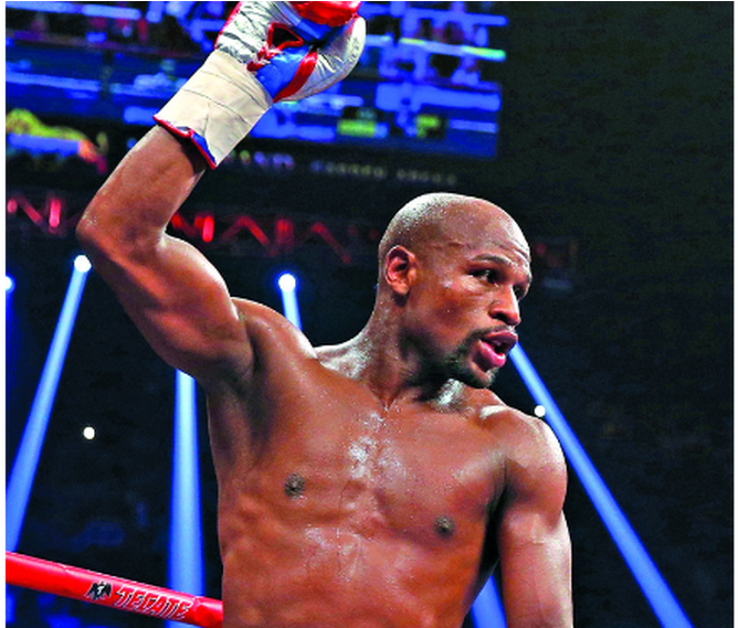 Floyd Mayweather Vs Conor Mcgregor Toronto Clipart (1011x568), Png Download