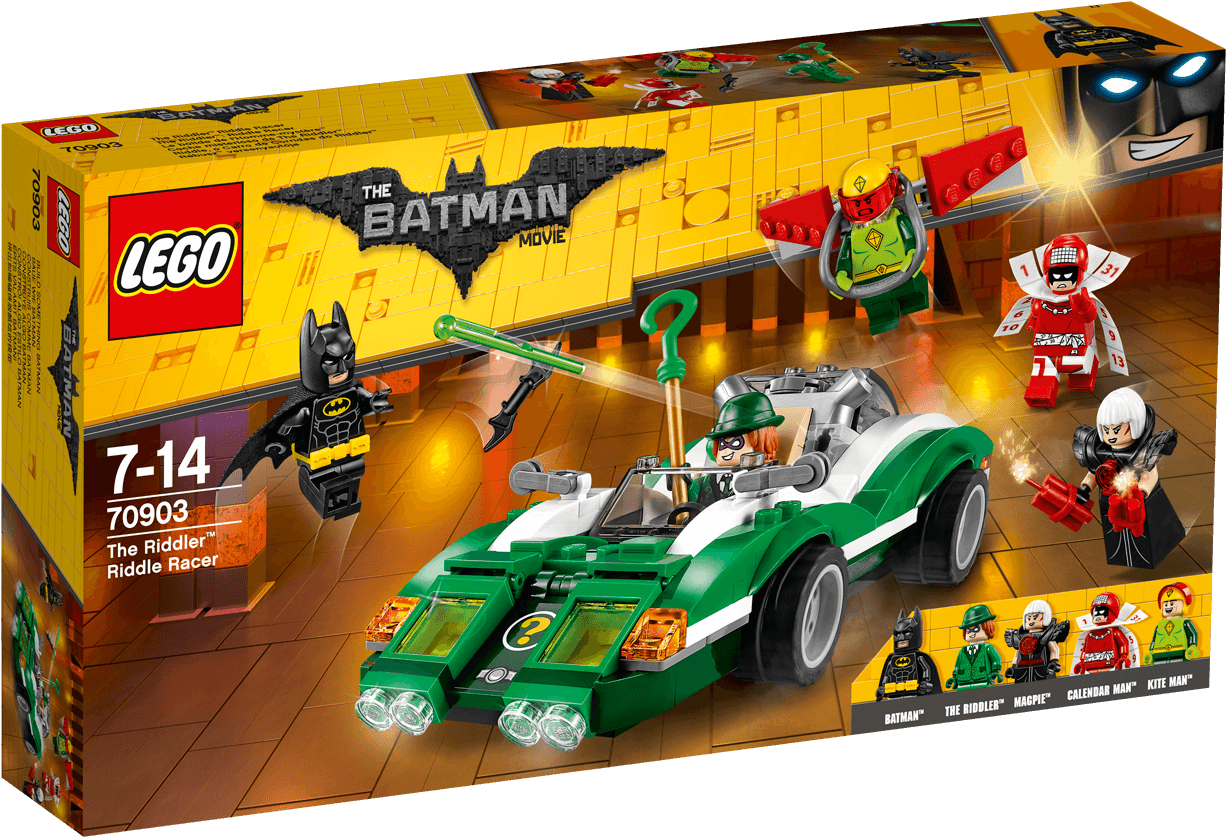 Lego Batman Movie The Riddler Riddle Racer 70903 Clipart (1488x837), Png Download