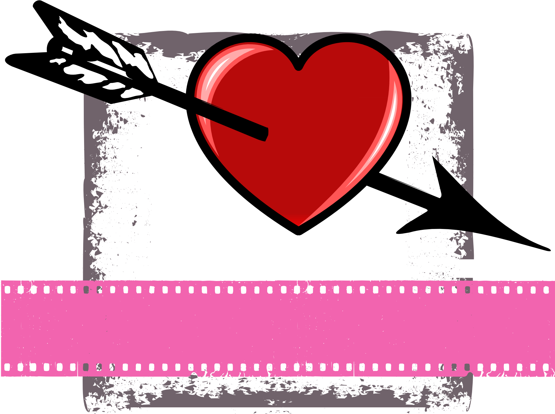 Valentine Heart Arrow Png Image - Imagen De Versos Romanticos Clipart (1280x959), Png Download