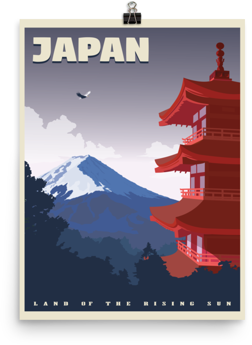 Land Of The Rising Sun - Poster Clipart (501x686), Png Download