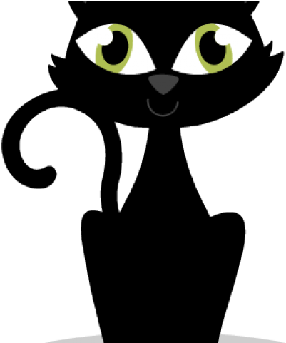 Black Cat Clipart Logo Black - Scalable Vector Graphics - Png Download (640x480), Png Download