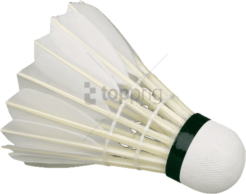 Free Png Download Badminton Birdie White Png Images - Volant De Badminton En Plume Clipart (850x669), Png Download