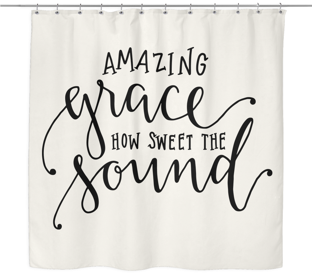 Amazing Grace Shower Curtain - Window Valance Clipart (1024x1024), Png Download