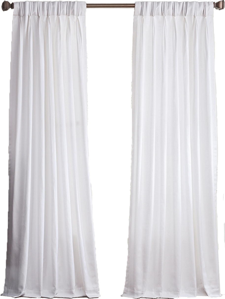Ashton Pinch Pleat Room Darkening Window Curtain Panel - Ruffle Clipart (914x1215), Png Download