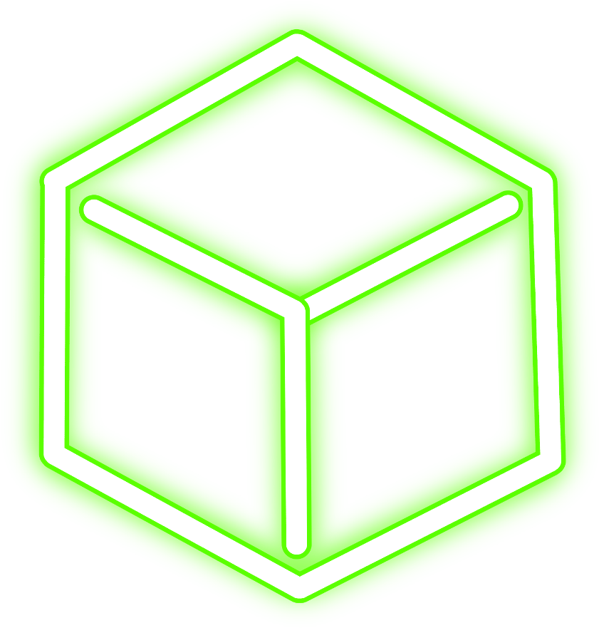 #neon #cube #freetoedit #square #green #glow #light - Augmented Reality Icon Png Clipart (1024x1024), Png Download