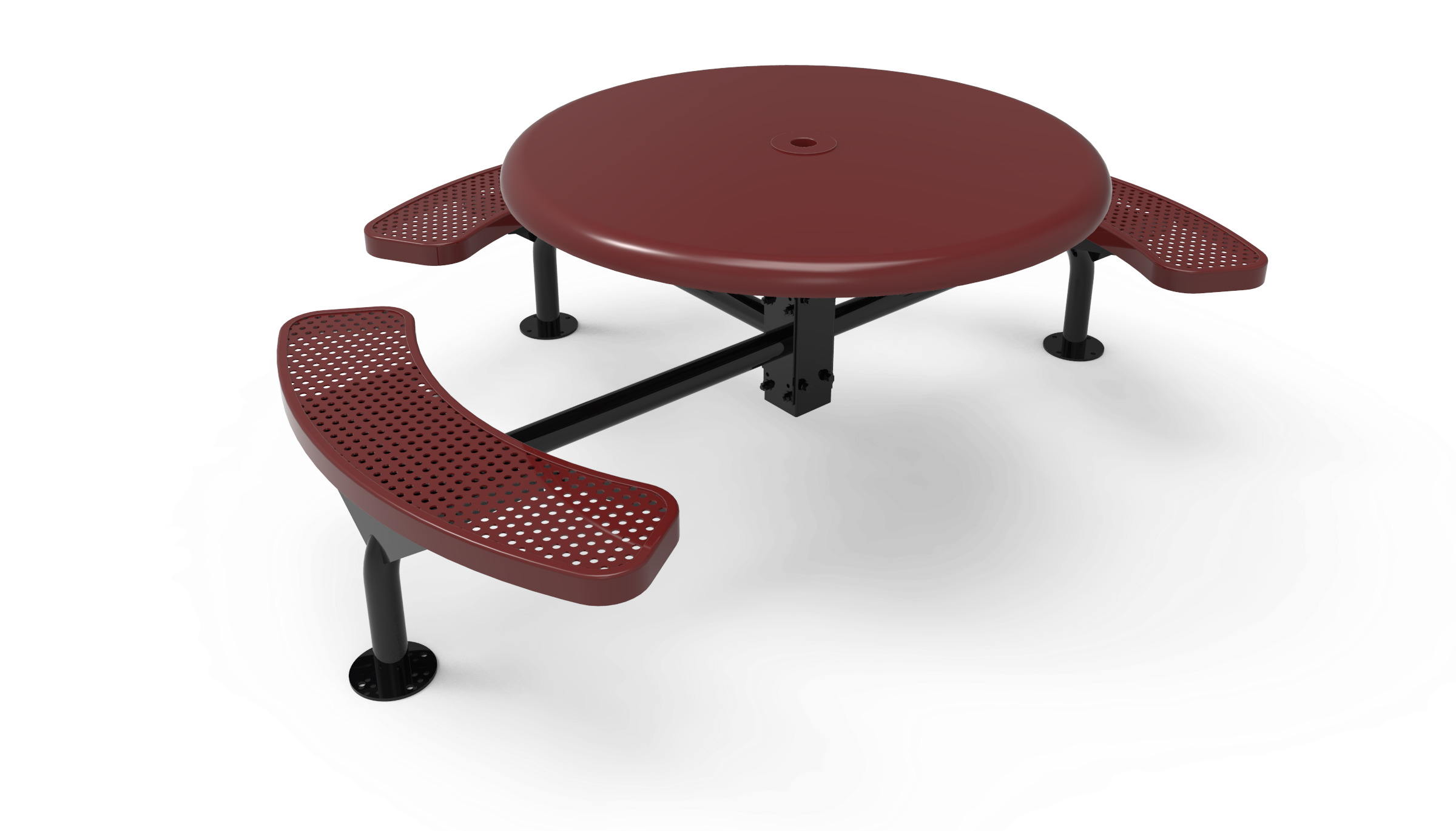 Honeycomb Steel Bonded Round Table With Smooth Top - Picnic Table Clipart (2399x1800), Png Download