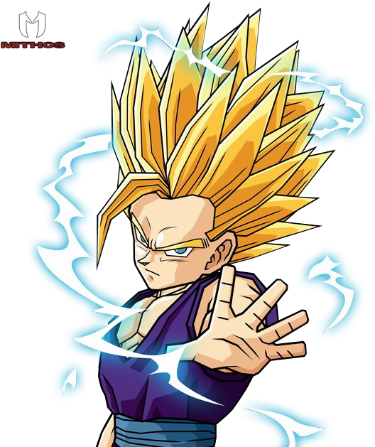 Cool Pics Of Gohan , Png Download - Super Saiyan Teen Gohan Clipart (528x629), Png Download