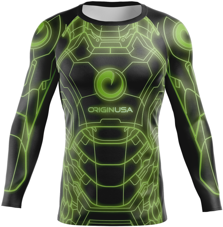 Elec-tron Rashguard - Long-sleeved T-shirt Clipart (1000x1000), Png Download