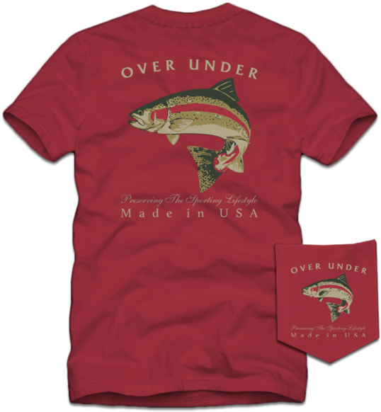 S/s Rainbow Trout T-shirt Lighthouse - Playeras Gas Monkey Clipart (600x600), Png Download