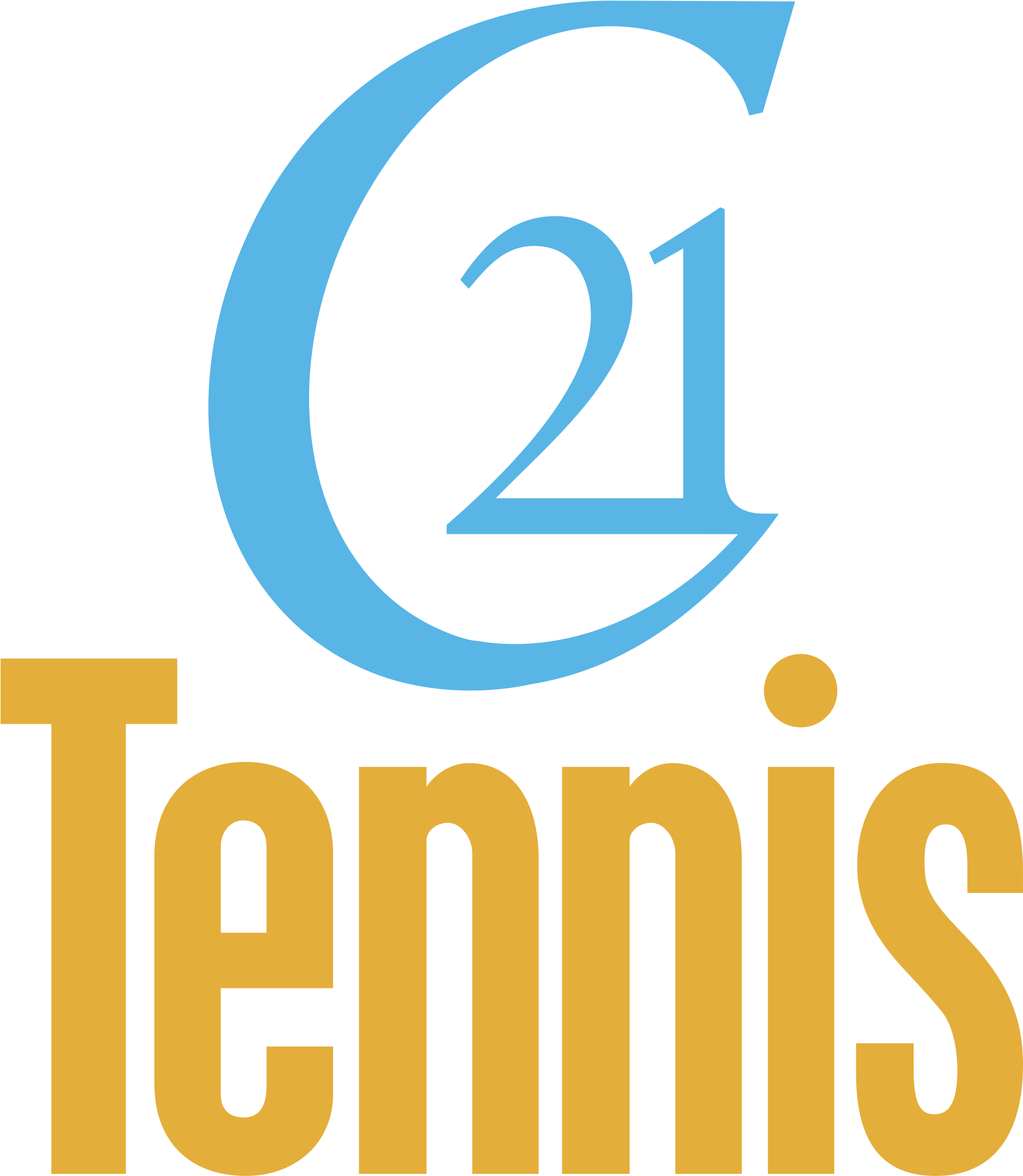 St Tennis Logo - Graphic Design Clipart (2400x2400), Png Download