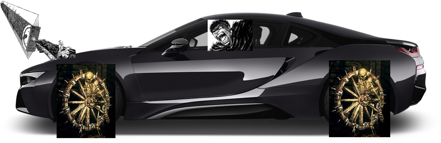 Berserk Chapter - Bmw I8 Clipart (1600x500), Png Download