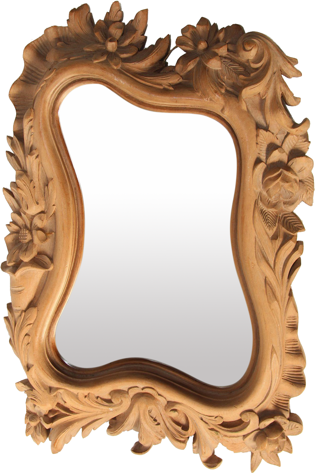 Svg Library Download S Art Nouveau Hand Carved Wood - Mirror Clipart (1992x1992), Png Download