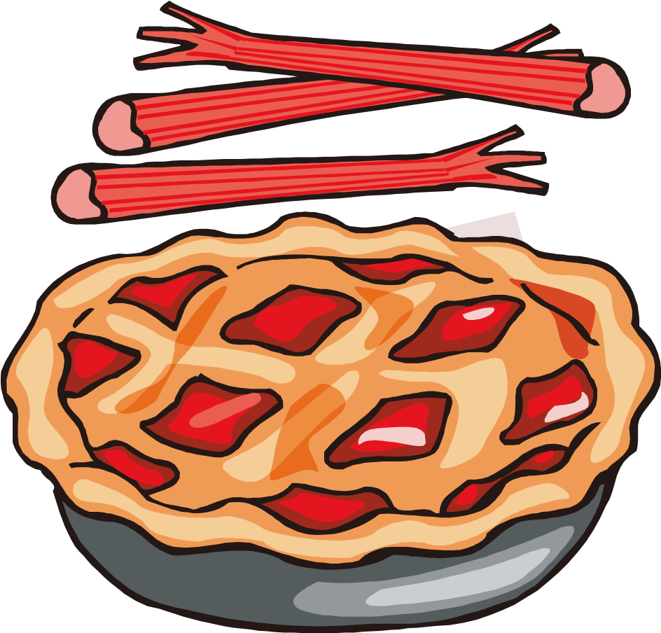 Pie Watercolor Png - Rhubarb Pie Clipart (1181x1181), Png Download