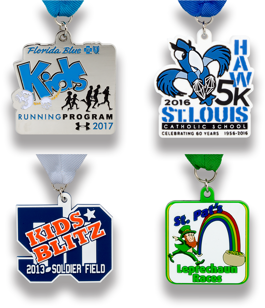 Kids Running Medals Clipart - Large Size Png Image - PikPng