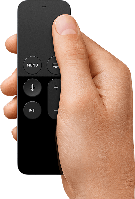 Now It Comes To The Remote - Apple Tv 4 Remote Png Clipart (534x790), Png Download
