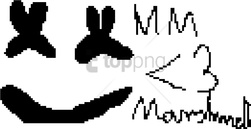 Free Png Marshmello Clipart (850x436), Png Download