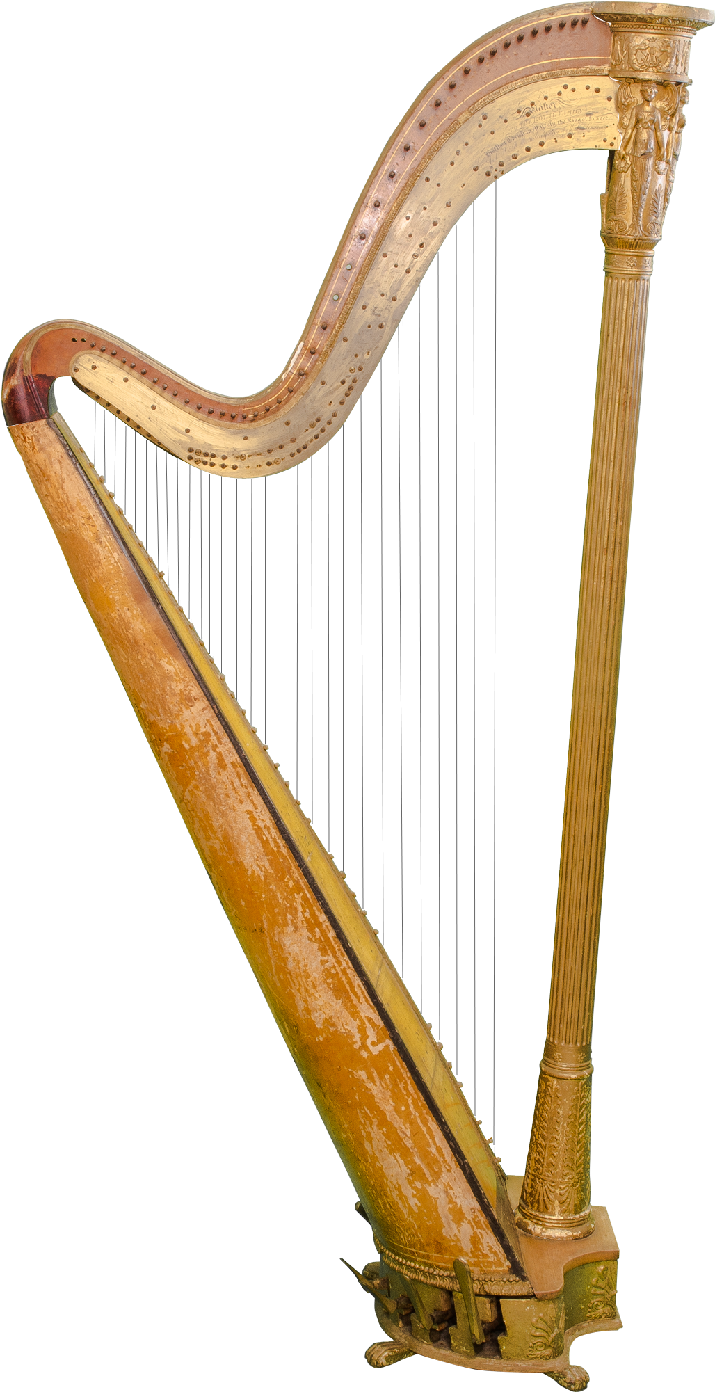 Harp Png Clipart (1100x2100), Png Download
