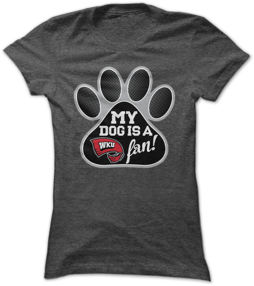 Clip Royalty Free Library Dog Is A Fan Of Western Kentucky - T Shirt Portuguese Women - Png Download (900x1089), Png Download