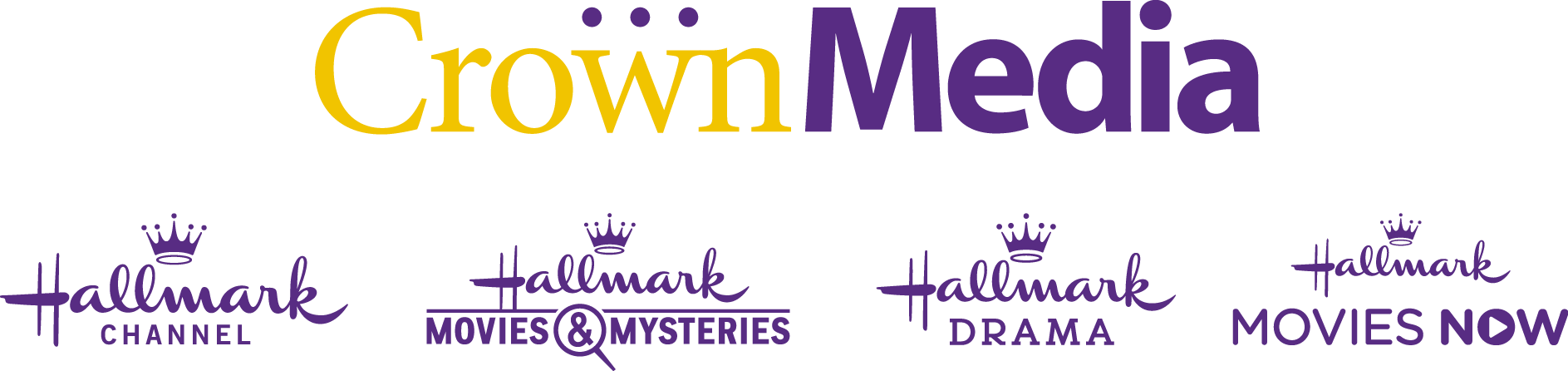 Crown Media Logo - Hallmark Channel Clipart (1887x446), Png Download