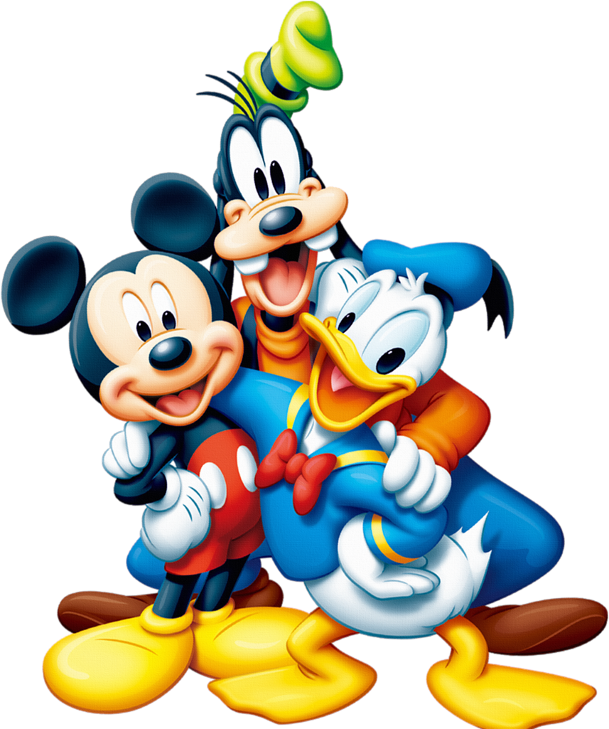 Skis Clipart Mickey Mouse - Mickey Mouse Donald Duck - Png Download (1024x1024), Png Download