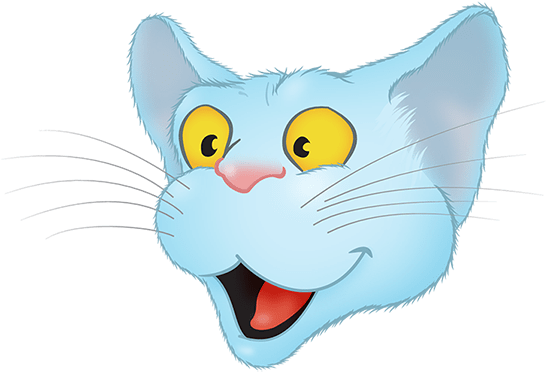 Blue Cat Emoji Messages Sticker-2 - Cat Yawns Clipart (644x500), Png Download
