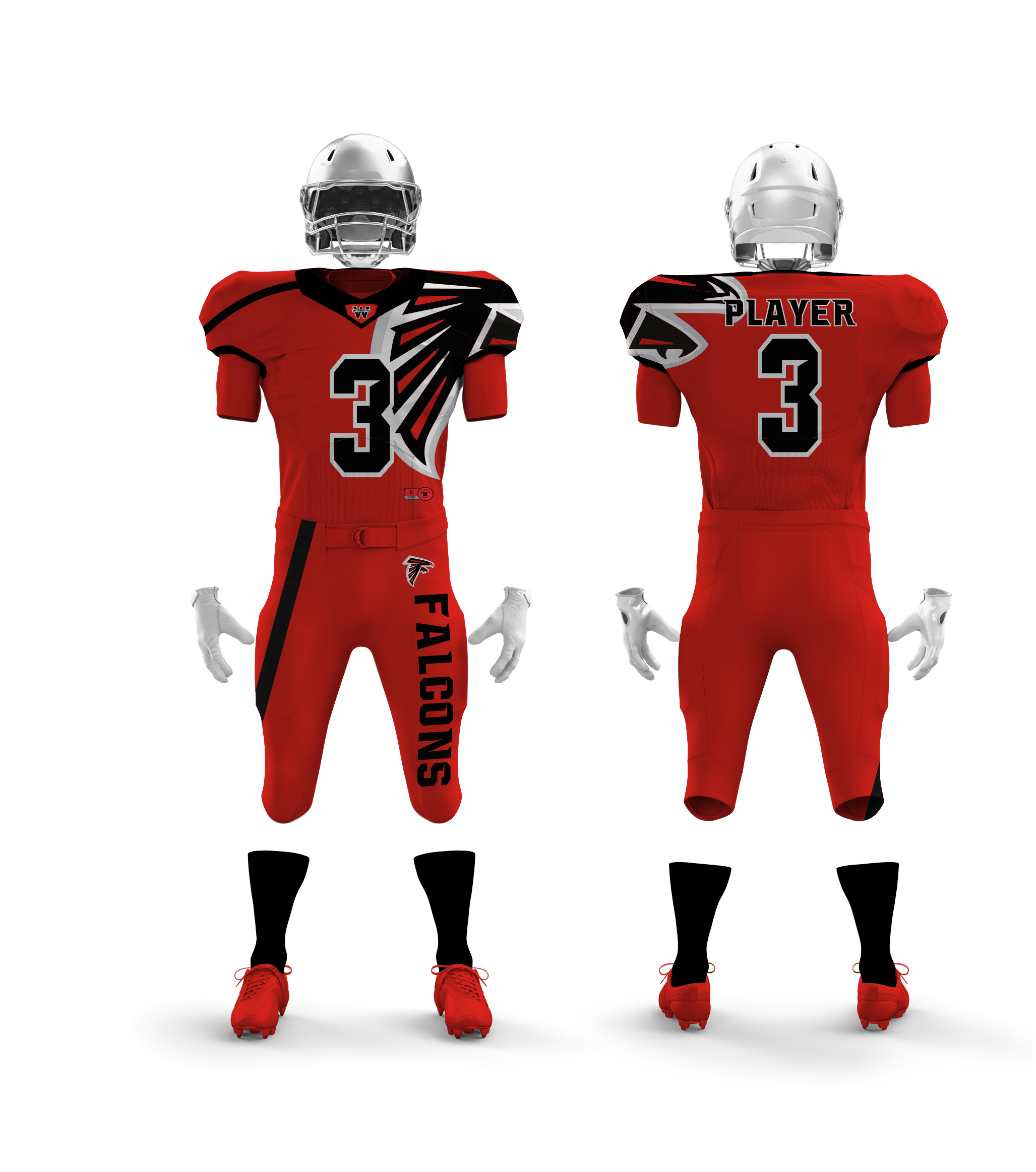American Football >> American Football Uniform - Sprint Football Clipart (3507x2483), Png Download
