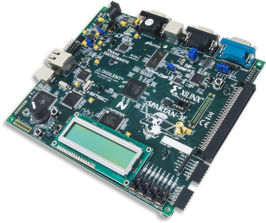 Spartan-3e Starter Board Product Image - Xilinx Zynq Ultrascale+ Mpsoc Zcu106 Evaluation Kit Clipart (600x600), Png Download