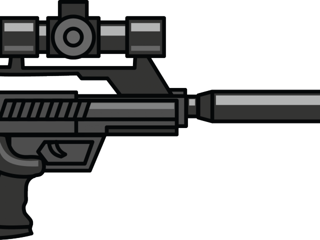 Hunting Rifle Cliparts - Sniper Gun Clipart - Png Download (640x480), Png Download