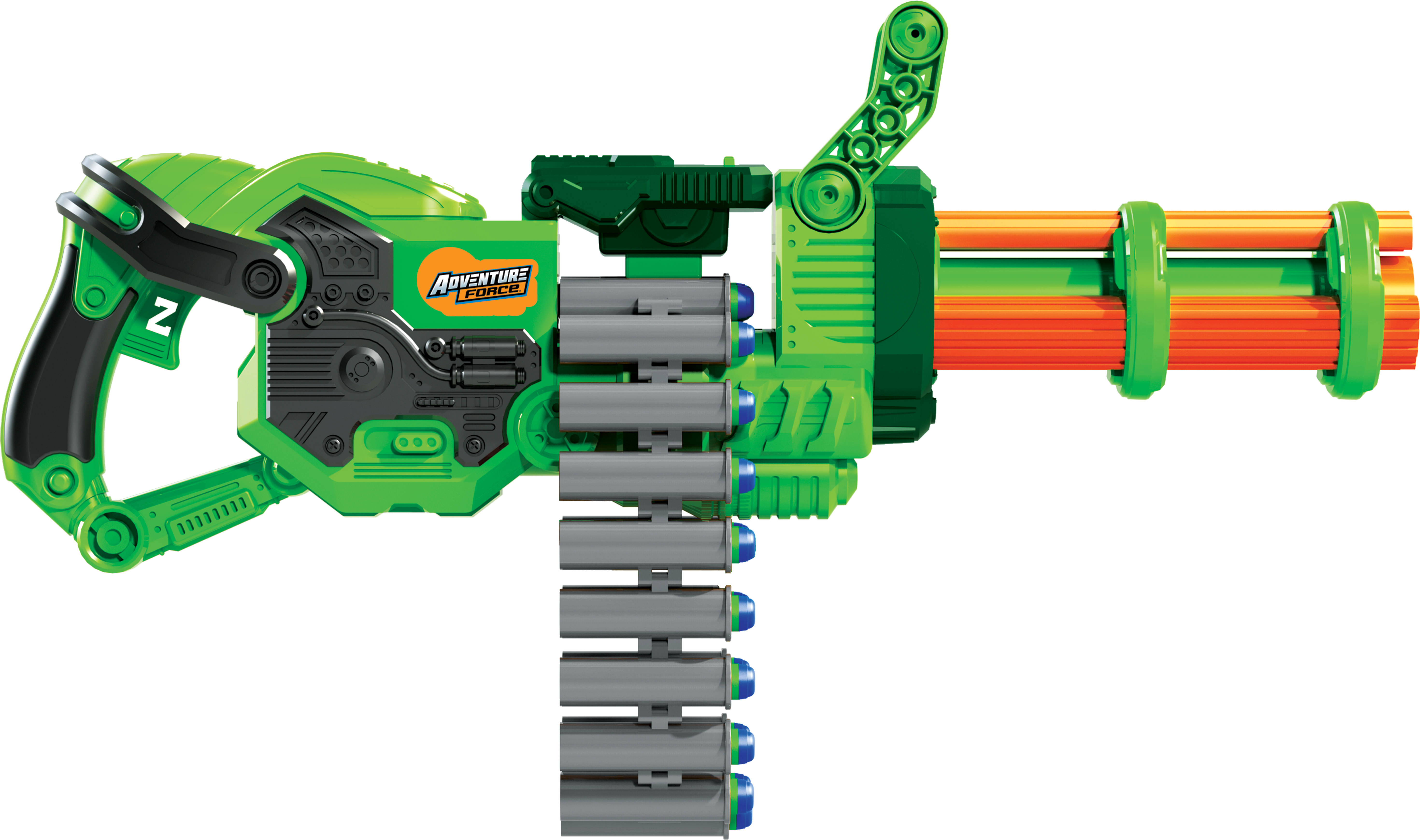 Adventure Force Scorpion Rotating Barrel Auto Gatling - Adventure Force Gatling Gun Clipart (6402x3856), Png Download