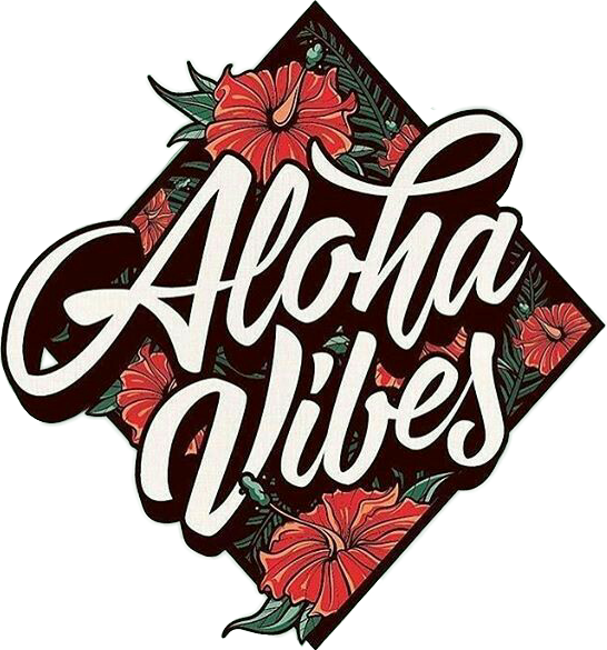 Summer Png Tumblr - Aloha Vibes Clipart (546x585), Png Download
