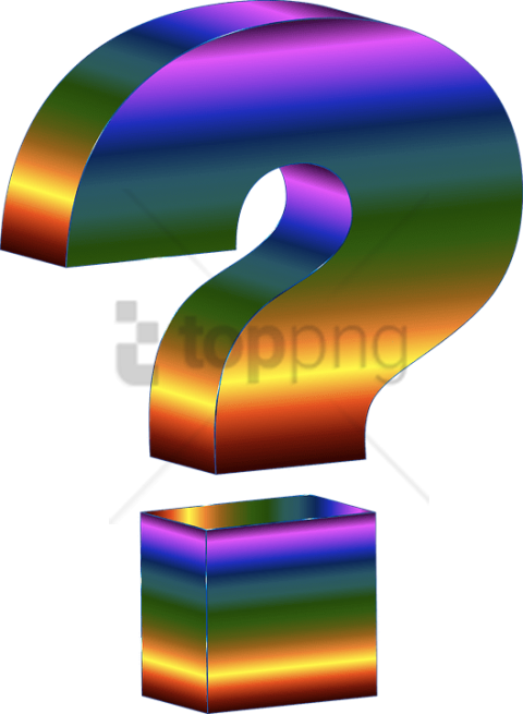 Free Png 3d Question Mark Png Png Image With Transparent - Rainbow Question Mark Gif Clipart (480x655), Png Download
