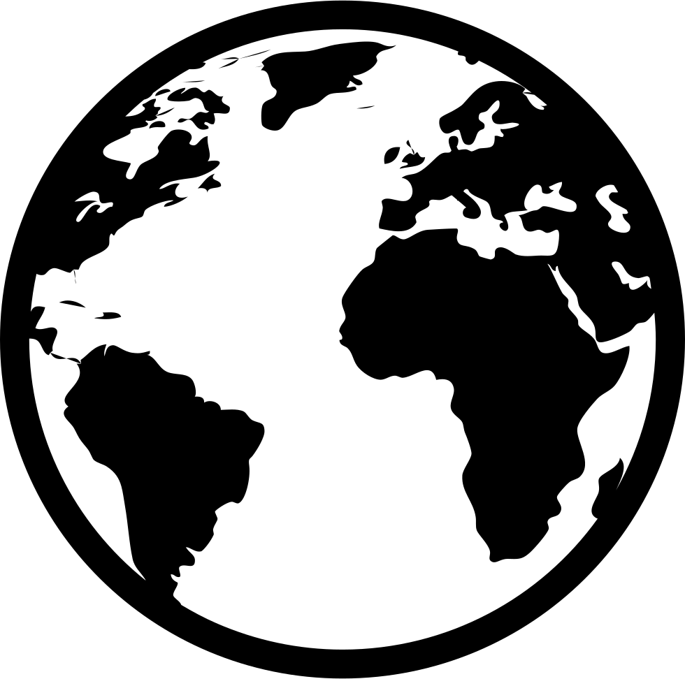 All Svg Icon Free - Simple World Map Large Clipart (980x972), Png Download