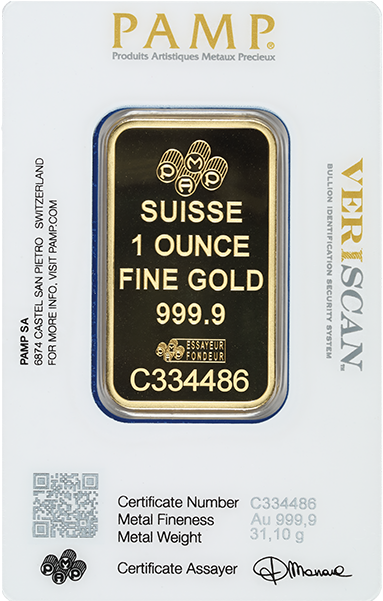 1 Oz Gold Bar Pamp Fortuna - Pamp 5 Tola Gold Bar Clipart (600x600), Png Download
