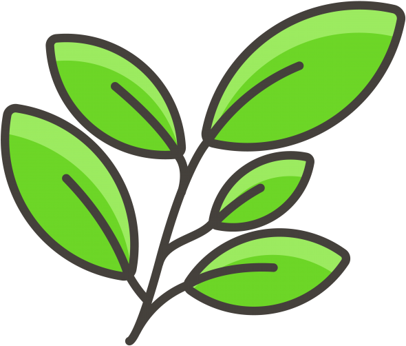 Herb Emoji Icon - Hierbas Icono Clipart (866x650), Png Download