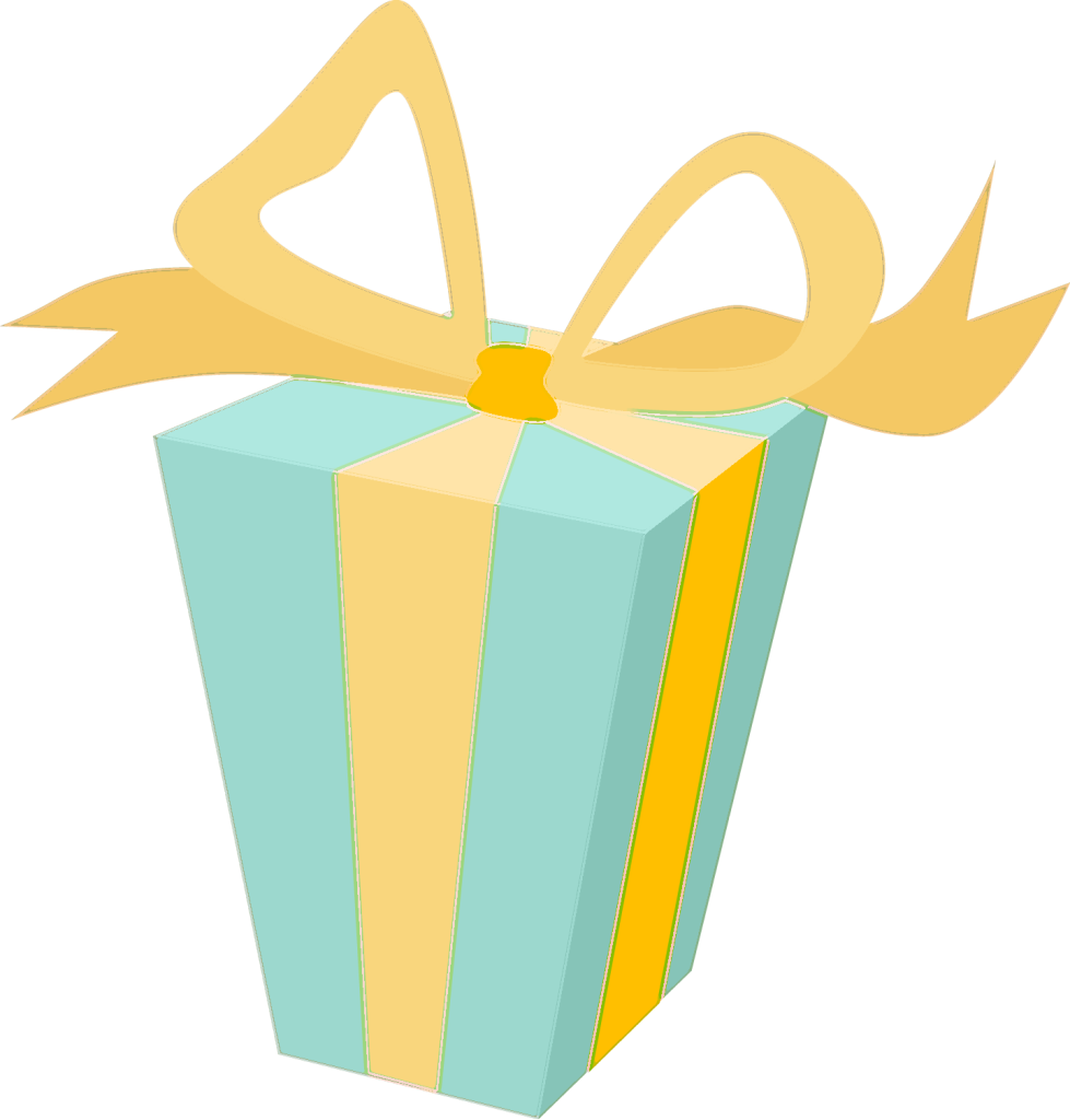 Photo Gift-green Clipart (979x1024), Png Download