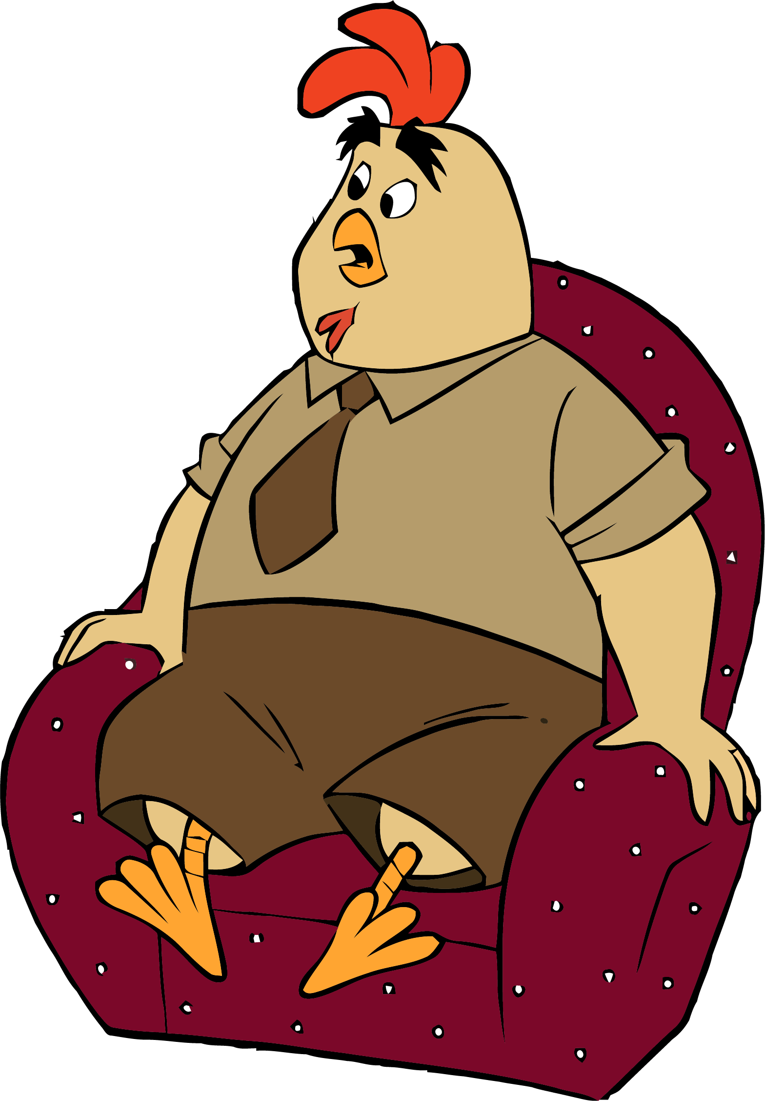 Chicken Little Buck Cluck Staying Clipart Png - Pollo De Chicken Little Transparent Png (1568x2254), Png Download