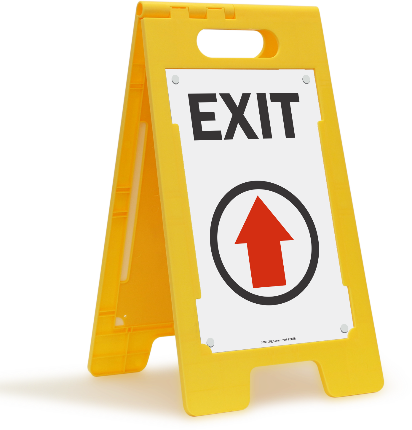 Exit Fold-ups® Floor Sign - Exit Sign Clipart (1500x1500), Png Download