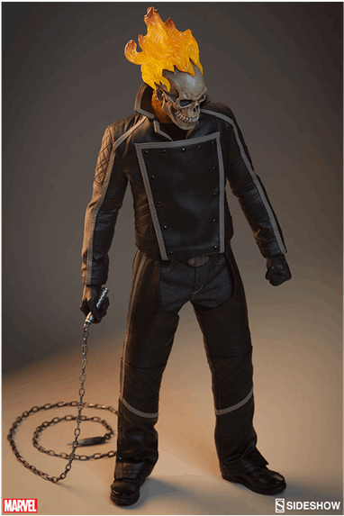 Ghost Rider 1/6 Scale Figure - Action Figure Ghost Rider Clipart (600x600), Png Download
