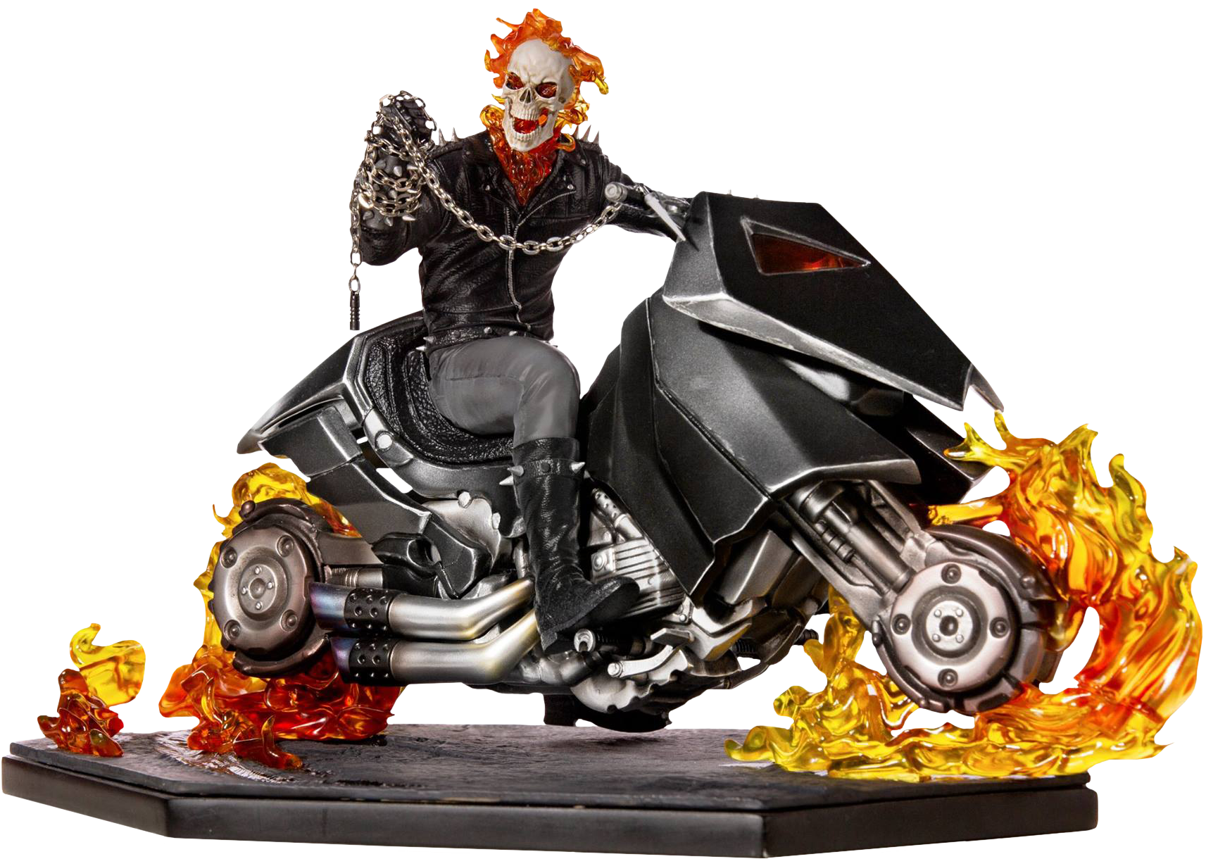 Ghost Rider Exclusive 1/10th Scale Statue - Ghost Rider Iron Studios Clipart (1750x1250), Png Download